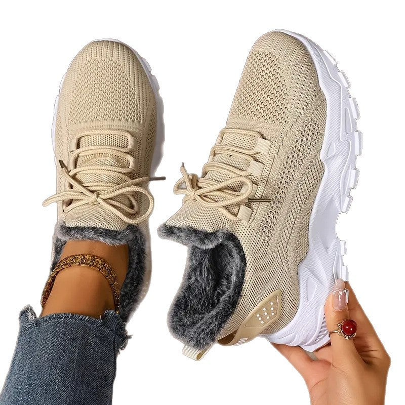 Damen Kuschelige Sneaker mit Fleece-Futter R&B