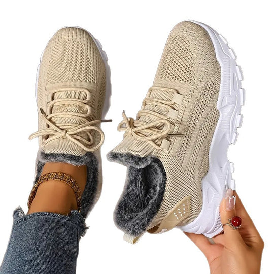 Damen Kuschelige Sneaker mit Fleece-Futter R&B