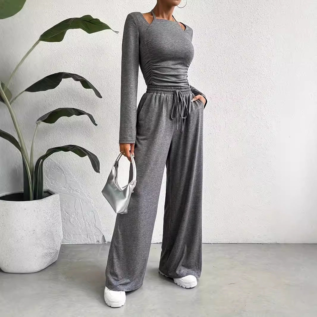 Damen Lässiges und modisches Lounge-Set mit weitem Schnitt und eleganten Ärmeln R&B