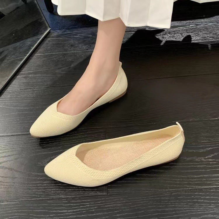 Damen elegante und atmungsaktive Ballerinas mit flexiblem Fußbett R&B