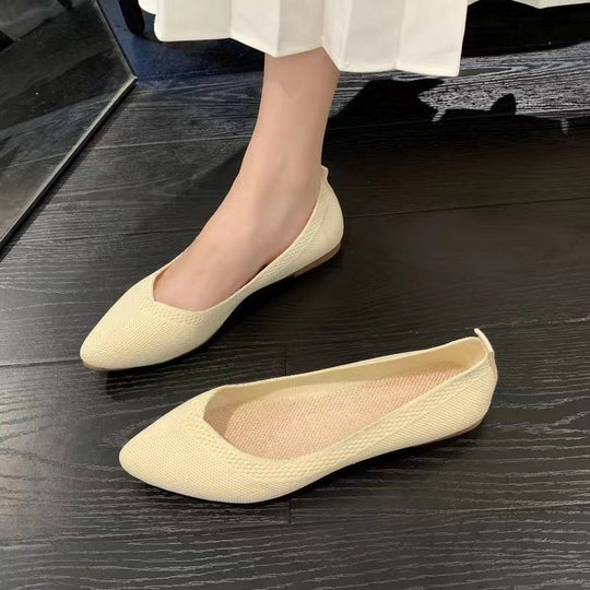 Damen elegante und atmungsaktive Ballerinas mit flexiblem Fußbett R&B