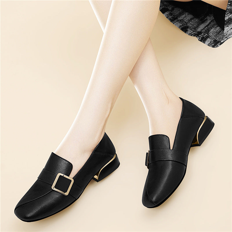 Damen Elegante und komfortable Mokkassins mit modischem Schnallen-Detail R&B