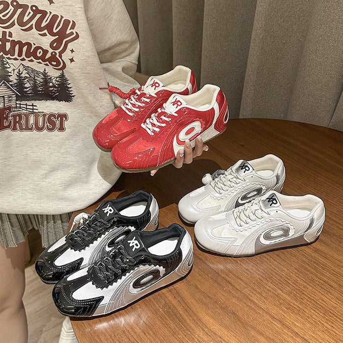 Damen modische Sport-Sneaker mit atmungsaktiver Obermaterialstruktur und stoßdämpfender Sohle R&B