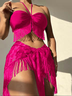 Damen Fransen-Bikini-Set R&B