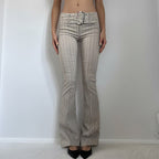 Damen Flared Hose mit eleganten Streifen und tailliertem Schnitt R&B