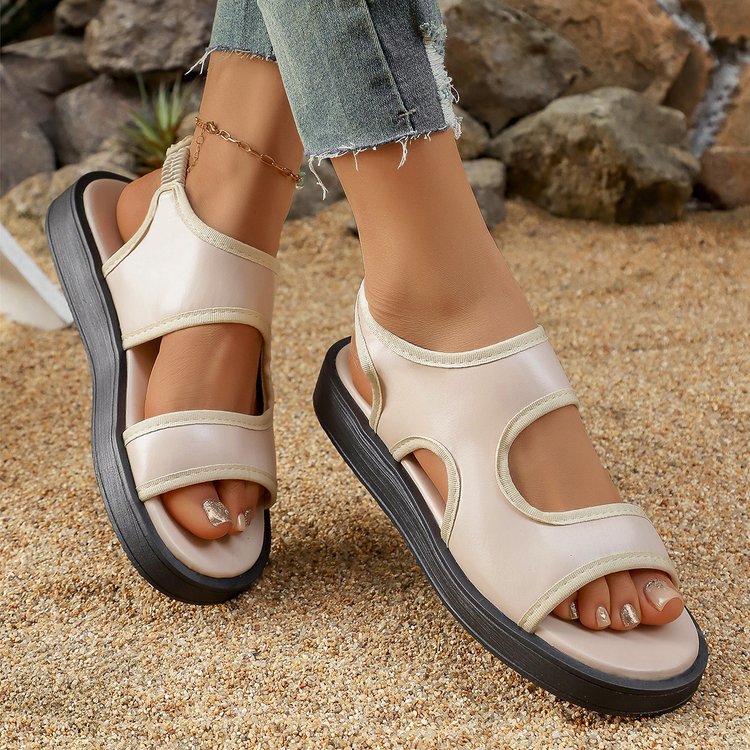 Damen Komfortable Sandalen mit elastischen Riemen R&B