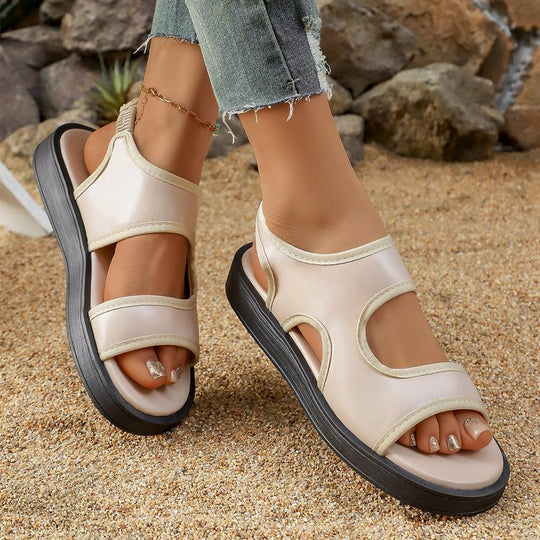 Damen Komfortable Sandalen mit elastischen Riemen R&B