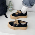 Damen Komfortable Sneakers mit dicker Gummisohle und weichem Wildlederobermaterial R&B