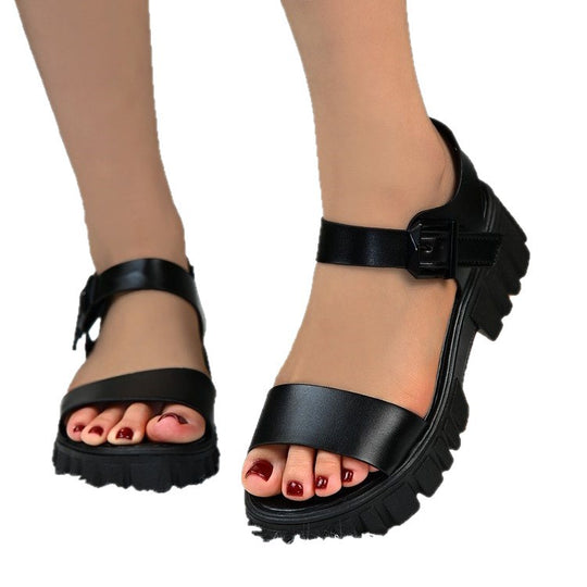 Damen Komfortable Sandalen mit robustem Riemendesign und dämpfender Sohle R&B