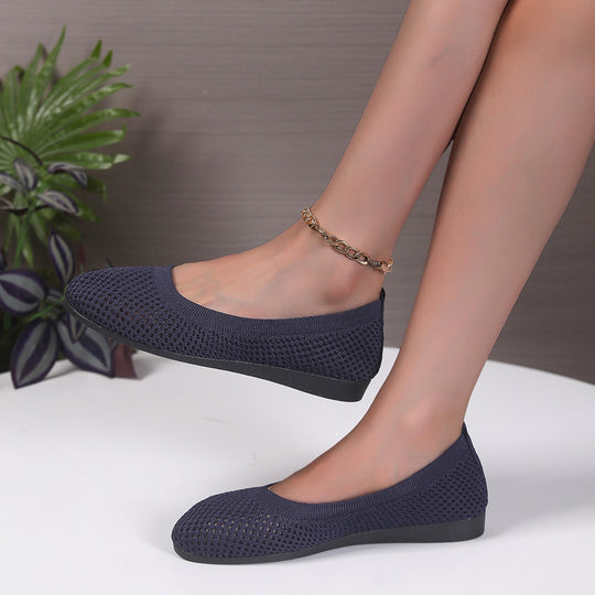 Damen Ballerinas aus atmungsaktivem Netzmaterial R&B