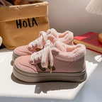 Damen Bequeme Sneaker mit flauschigem Innenfutter