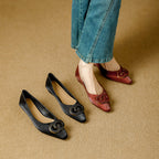 Damen Elegante Ballerinas mit luxuriösem Schmuckdetail