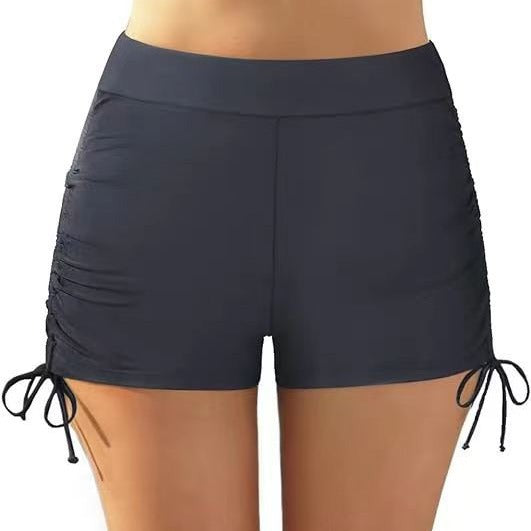 Damen Figurschmeichelnde Badeshorts mit Raffung und Seitenschnürung R&B