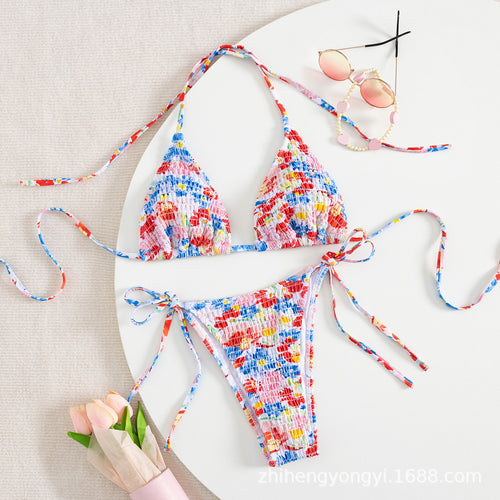 Damen Bikiniset mit buntem Mustermix R&B