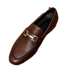 Herren Mokassin mit trendigem Strukturdesign und modischem Metallverschluss R&B