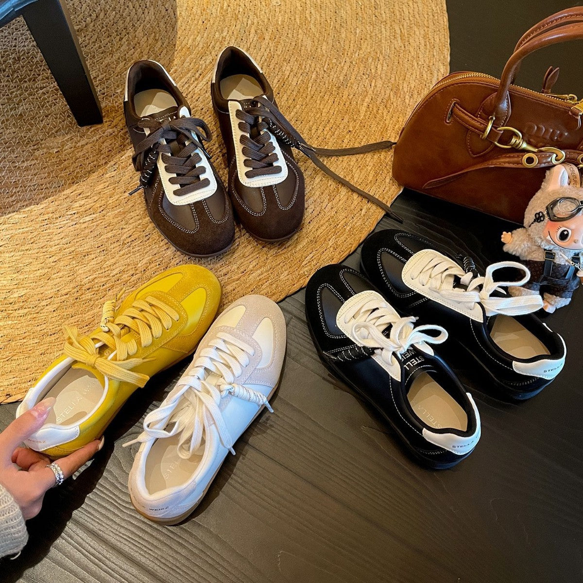 Damen Sportliche Freizeitsneaker mit atmungsaktivem Obermaterial und rutschfester Sohle R&B