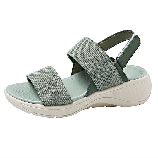 Damen bequeme Sandalen mit orthopädischer Fußbett R&B