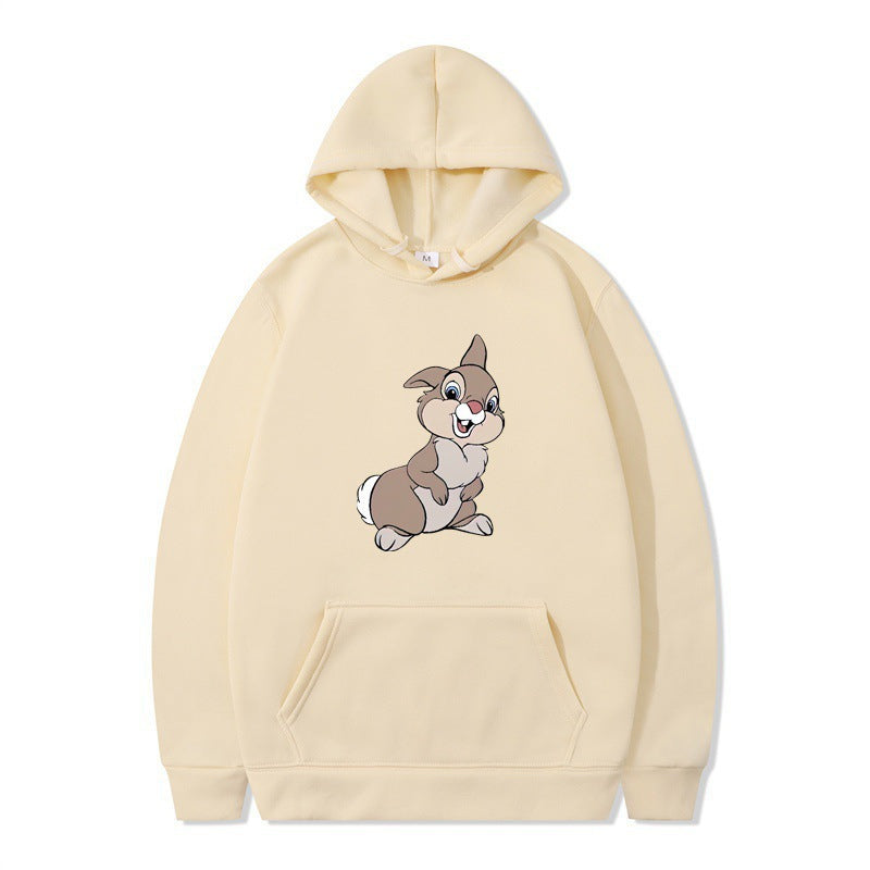 Damen Kapuzenpullover mit niedlichem Hasen-Design und bequemen Kängurutaschen R&B
