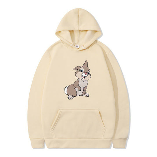 Damen Kapuzenpullover mit niedlichem Hasen-Design und bequemen Kängurutaschen R&B
