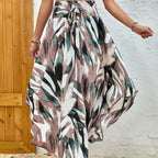 Damen Eleganter Maxirock mit modernem Chevron-Muster R&B