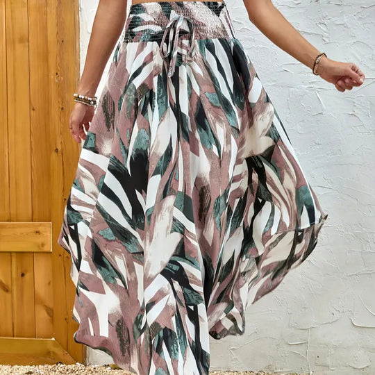 Damen Eleganter Maxirock mit modernem Chevron-Muster R&B