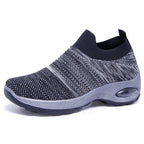 Damen Luftgepolsterte Sneakers mit elastischem Strickoberteil R&B
