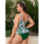 Damen tankini mit floralem Design und schmeichelndem Schnitt R&B