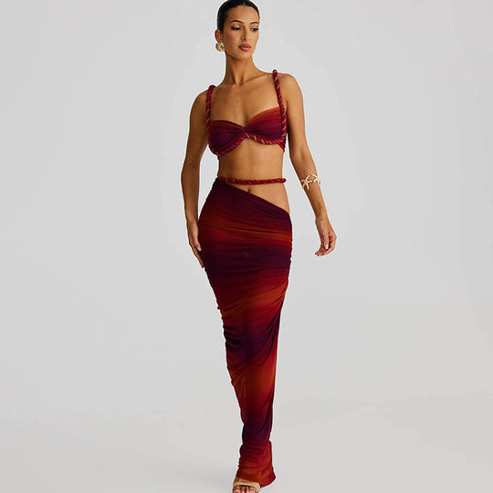 Damen Elegantes Wickelkleid mit raffinierten Rüschendetails und tailliertem Schnitt R&B