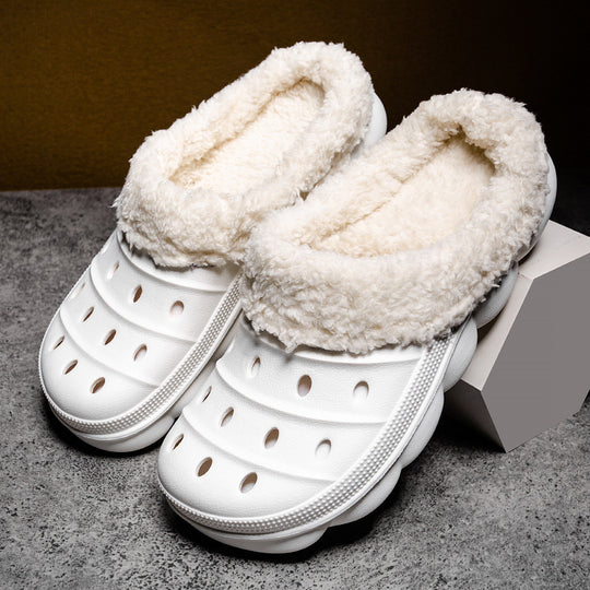 Damen Gemütliche Hausschuhe mit flauschigem Innenfutter R&B