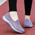 Damen Komfortable Slip-On Sneakers mit atmungsaktivem Obermaterial und dämpfender Sohle R&B