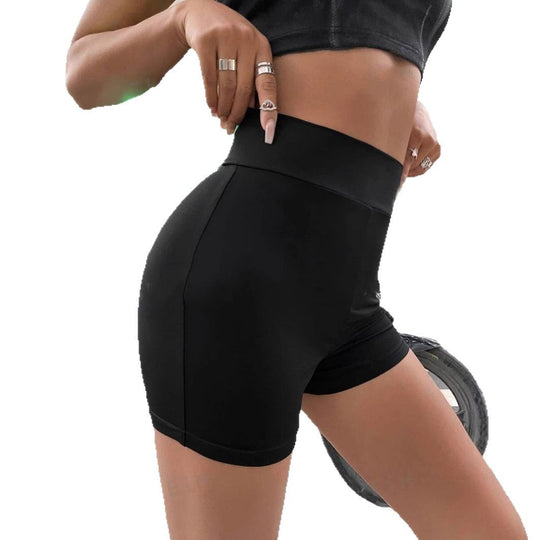 Damen Sportliche High-Waist Shorts mit elastischem Bund und figurformendem Schnitt R&B