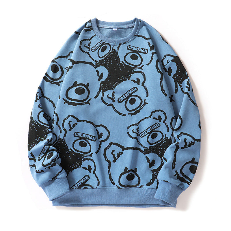 Herren lässiger Sweatshirt mit kreativem Tiermotiv R&B