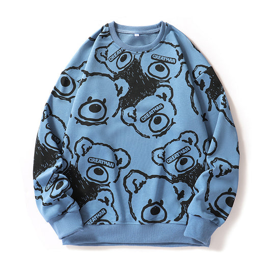 Herren lässiger Sweatshirt mit kreativem Tiermotiv R&B