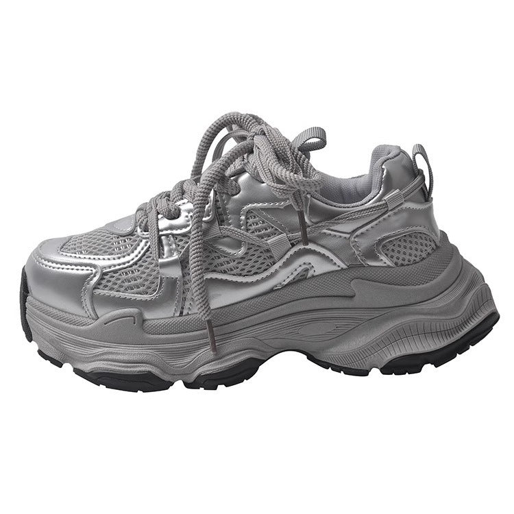 Damen Sportliche Chunky Sneakers mit atmungsaktiven Netz-Elementen R&B