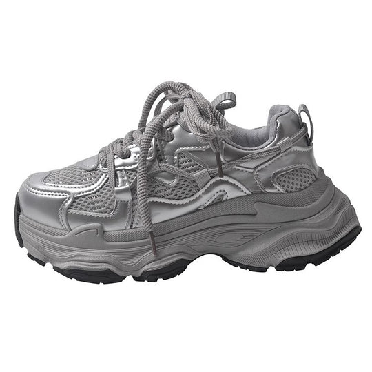Damen Sportliche Chunky Sneakers mit atmungsaktiven Netz-Elementen R&B