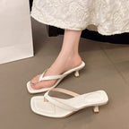 Damen Elegante Slipper mit elegantem Absatz