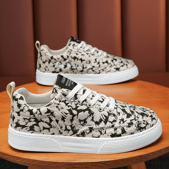 Damen Modische Sneakers mit floralem Design und gepolsterter Sohle R&B