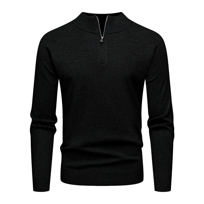 Herren modischer Pullover mit kurzem Reißverschluss R&B