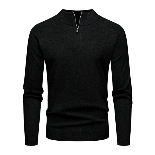 Herren modischer Pullover mit kurzem Reißverschluss R&B