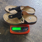 Damen Orthopädische Zehentrenner-Sandalen mit modischen Schnallen und anatomischer Fußbettung R&B