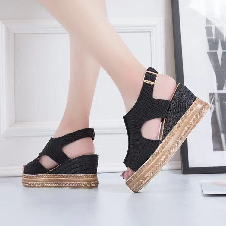 Damen Plattform Sandalen
