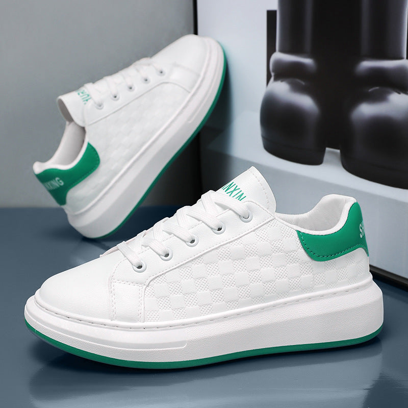 Damen Komfortable Sneaker mit schickem Karomuster und flexibler Laufsohle