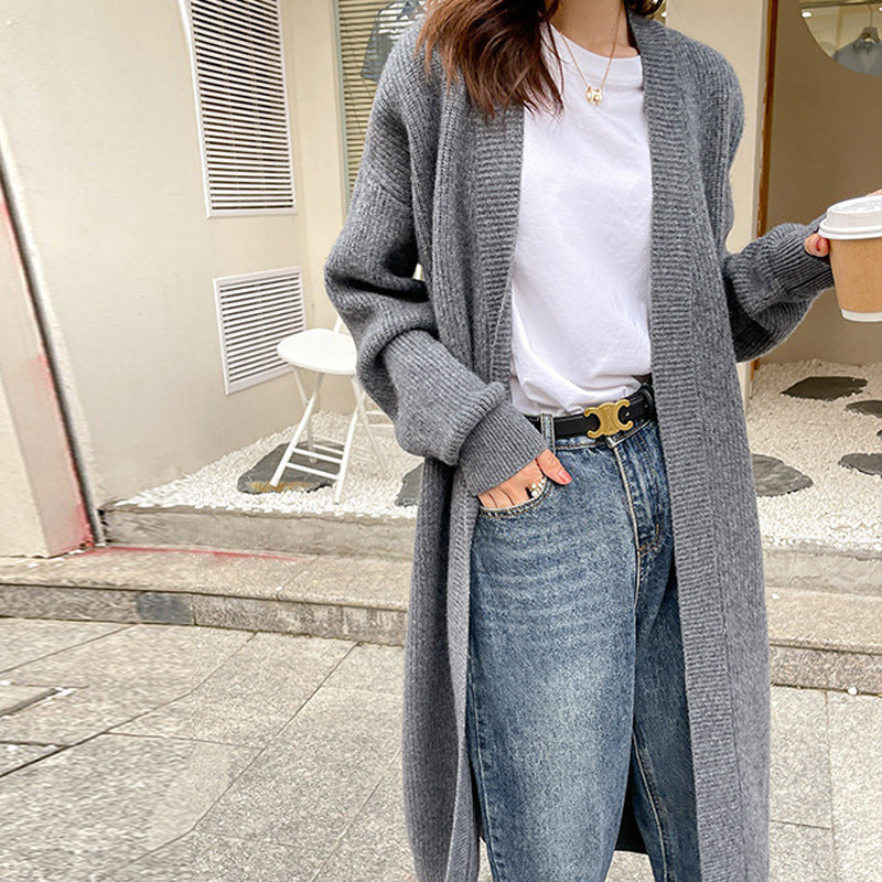Damen Strickcardigan mit lässigem Schnitt und praktischen Taschen R&B