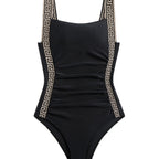Damen Hochtaillierter Badeanzug mit eleganten Design-Details R&B