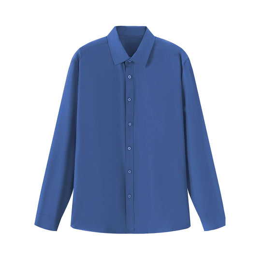 Damen elegantes Langarmhemd aus hochwertigem Stoff mit schmalem Schnitt R&B