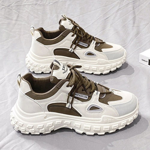 Damen Sportliche Chunky Sneakers mit ausgezeichneter Dämpfung und rutschfester Sohle R&B