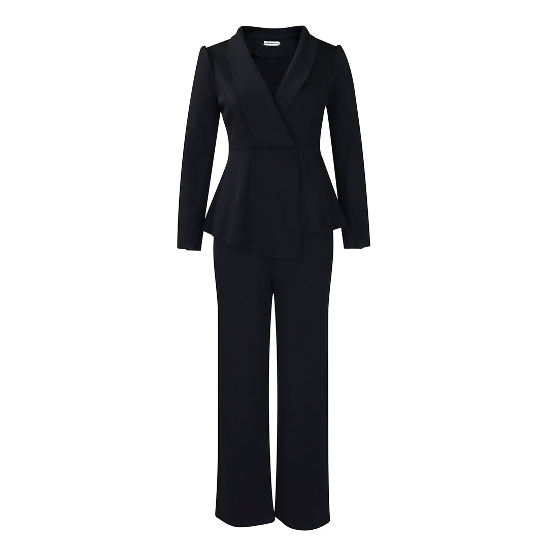 Damen Elegantes Blazer-Hosen-Set R&B