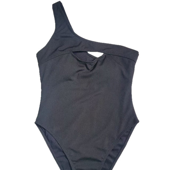 Damen Einteiliger Badeanzug mit asymmetrischem Cut-Out und sportlichem Design R&B