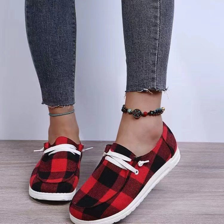 Damen Freizeit-Slip-On Schuhe mit elastischen Schnürdetails und rutschfester Sohle R&B