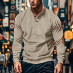 Pullover Herren sportlich mit Knopfdetails und Akzenten